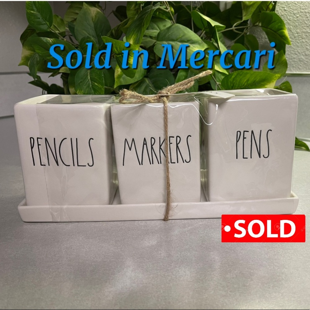 Rae Dunn Pencils Markers and pens Organizer